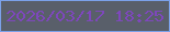 文字の大きさ：2、枠の色：7ba1e9、背景の色：595f6a、文字の色：7e47bd 無料ブログパーツのブログ時計