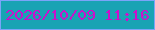 文字の大きさ：2、枠の色：7ba4f9、背景の色：19a3b4、文字の色：ca11cb 無料ブログパーツのブログ時計