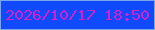 文字の大きさ：4、枠の色：7ba5ed、背景の色：0f4bfd、文字の色：d91ecb 無料ブログパーツのブログ時計