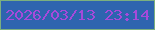 文字の大きさ：4、枠の色：7baf7f、背景の色：2e64af、文字の色：a64ada 無料ブログパーツのブログ時計