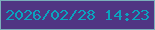 文字の大きさ：1、枠の色：7bafbb、背景の色：503583、文字の色：0aa4bf 無料ブログパーツのブログ時計