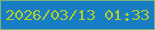 文字の大きさ：3、枠の色：7bb27d、背景の色：177ec3、文字の色：b2ca2f 無料ブログパーツのブログ時計