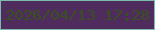 文字の大きさ：2、枠の色：7bbbad、背景の色：502b5d、文字の色：38521f 無料ブログパーツのブログ時計