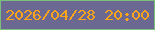 文字の大きさ：4、枠の色：7bc07a、背景の色：6b6992、文字の色：fca51a 無料ブログパーツのブログ時計