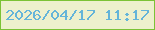 文字の大きさ：5、枠の色：7bc236、背景の色：edf0cd、文字の色：64b4d9 無料ブログパーツのブログ時計