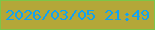 文字の大きさ：5、枠の色：7bc649、背景の色：b3a739、文字の色：10a2f2 無料ブログパーツのブログ時計