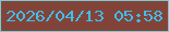 文字の大きさ：3、枠の色：7bc8d3、背景の色：824438、文字の色：41beee 無料ブログパーツのブログ時計