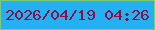 文字の大きさ：2、枠の色：7bca78、背景の色：23b1f1、文字の色：87104b 無料ブログパーツのブログ時計