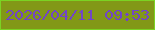文字の大きさ：1、枠の色：7bd323、背景の色：829817、文字の色：7245c7 無料ブログパーツのブログ時計