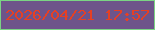 文字の大きさ：1、枠の色：7bd484、背景の色：6e548a、文字の色：e64024 無料ブログパーツのブログ時計