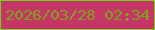 文字の大きさ：3、枠の色：7bd51f、背景の色：c53565、文字の色：7ea71b 無料ブログパーツのブログ時計