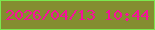 文字の大きさ：2、枠の色：7be84f、背景の色：848d30、文字の色：f6119c 無料ブログパーツのブログ時計