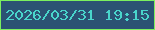 文字の大きさ：5、枠の色：7bef5f、背景の色：2b5273、文字の色：49d5cb 無料ブログパーツのブログ時計
