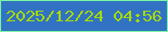 文字の大きさ：1、枠の色：7bf3a4、背景の色：3173c2、文字の色：a8d907 無料ブログパーツのブログ時計