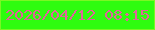 文字の大きさ：1、枠の色：7bf624、背景の色：2efc0f、文字の色：e0649a 無料ブログパーツのブログ時計