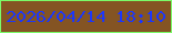 文字の大きさ：1、枠の色：7bfa68、背景の色：845423、文字の色：1d37f8 無料ブログパーツのブログ時計