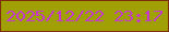 文字の大きさ：1、枠の色：7c2e0d、背景の色：a09f03、文字の色：c438cd 無料ブログパーツのブログ時計