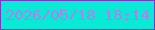 文字の大きさ：1、枠の色：7c37c3、背景の色：08ead5、文字の色：b280ea 無料ブログパーツのブログ時計