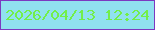 文字の大きさ：1、枠の色：7c39c0、背景の色：90e1ef、文字の色：72ef49 無料ブログパーツのブログ時計