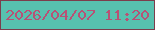 文字の大きさ：3、枠の色：7c3d4c、背景の色：57c1af、文字の色：b85175 無料ブログパーツのブログ時計