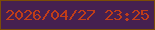 文字の大きさ：3、枠の色：7c4c06、背景の色：462050、文字の色：c03d19 無料ブログパーツのブログ時計