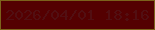 文字の大きさ：4、枠の色：7c621b、背景の色：540001、文字の色：520f12 無料ブログパーツのブログ時計