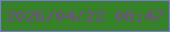文字の大きさ：4、枠の色：7c78d5、背景の色：368229、文字の色：7a4791 無料ブログパーツのブログ時計