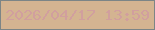 文字の大きさ：5、枠の色：7c8586、背景の色：d4b491、文字の色：d19f9e 無料ブログパーツのブログ時計
