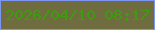 文字の大きさ：3、枠の色：7c95f2、背景の色：6f6c3f、文字の色：3e9d0f 無料ブログパーツのブログ時計