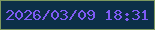 文字の大きさ：5、枠の色：7c985f、背景の色：0c2f48、文字の色：7e5bf4 無料ブログパーツのブログ時計