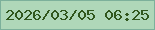 文字の大きさ：2、枠の色：7cb09b、背景の色：afd7b9、文字の色：30561d 無料ブログパーツのブログ時計