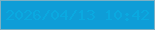 文字の大きさ：1、枠の色：7cb0c4、背景の色：0e9dd7、文字の色：0aa9e0 無料ブログパーツのブログ時計