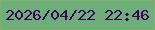 文字の大きさ：5、枠の色：7cb269、背景の色：6dae7a、文字の色：3e0259 無料ブログパーツのブログ時計
