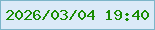 文字の大きさ：5、枠の色：7cb5c9、背景の色：dbeaf8、文字の色：198c02 無料ブログパーツのブログ時計