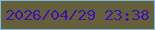 文字の大きさ：2、枠の色：7cbbdd、背景の色：65603b、文字の色：3d13ae 無料ブログパーツのブログ時計