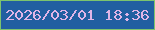 文字の大きさ：1、枠の色：7cc46e、背景の色：215fa1、文字の色：e0b5e7 無料ブログパーツのブログ時計