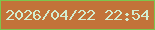文字の大きさ：3、枠の色：7cc64d、背景の色：c27339、文字の色：d3edd0 無料ブログパーツのブログ時計