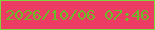 文字の大きさ：1、枠の色：7cd63c、背景の色：ec3c63、文字の色：6dba28 無料ブログパーツのブログ時計