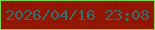 文字の大きさ：1、枠の色：7cd648、背景の色：911703、文字の色：3a6e6c 無料ブログパーツのブログ時計