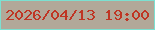 文字の大きさ：3、枠の色：7ce0d1、背景の色：b2a899、文字の色：bf3524 無料ブログパーツのブログ時計