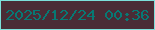文字の大きさ：3、枠の色：7ce0db、背景の色：4a2c36、文字の色：077974 無料ブログパーツのブログ時計