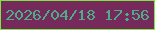 文字の大きさ：2、枠の色：7ce742、背景の色：752a5b、文字の色：4fac88 無料ブログパーツのブログ時計
