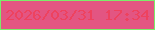 文字の大きさ：4、枠の色：7ceb6a、背景の色：e35582、文字の色：ee425f 無料ブログパーツのブログ時計