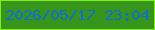 文字の大きさ：4、枠の色：7cf116、背景の色：38951c、文字の色：0b6ed3 無料ブログパーツのブログ時計