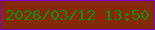 文字の大きさ：5、枠の色：7d01c1、背景の色：842a0a、文字の色：178c14 無料ブログパーツのブログ時計