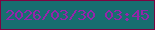 文字の大きさ：4、枠の色：7d0441、背景の色：176e70、文字の色：9524ab 無料ブログパーツのブログ時計