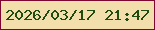 文字の大きさ：4、枠の色：7d0731、背景の色：f3dfac、文字の色：204b11 無料ブログパーツのブログ時計