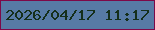 文字の大きさ：3、枠の色：7d0848、背景の色：577aa5、文字の色：152f1b 無料ブログパーツのブログ時計