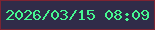 文字の大きさ：4、枠の色：7d2432、背景の色：302c49、文字の色：46f891 無料ブログパーツのブログ時計