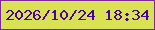 文字の大きさ：4、枠の色：7d2798、背景の色：d9e252、文字の色：4b029d 無料ブログパーツのブログ時計